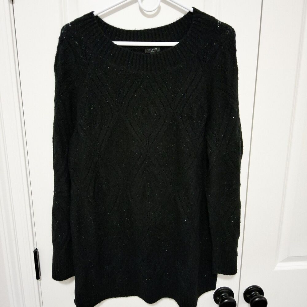 Talbots Women's Cable-knit Metallic Sweater Size X (1X) New w/ Tag